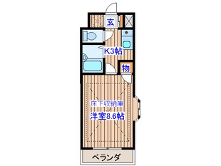 ル－メスト原町の物件間取画像